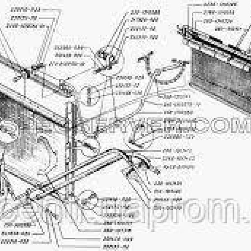 260-1013318, кронштейн правий м/радіатора а/м КРАЗ
